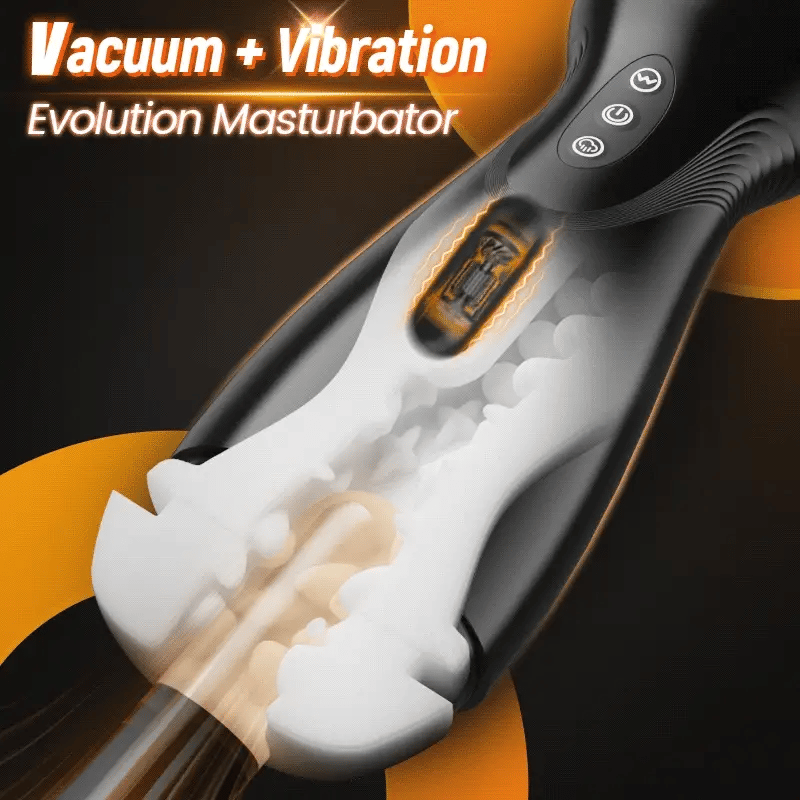 STROKER-Masturbators Cup Intense Suction & Vibration Pleasure Male Stroker Masturbator