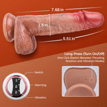 Realistic Dildo 7.67 In Realistic Thrusting Vibrating Dildo with Internal Warming Sensations