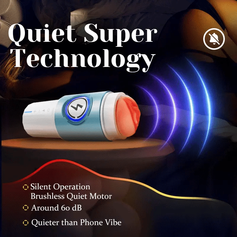 STROKER-Male Masturbator Infrared Heated Thrusting Male Masturbator 550 Thrusts/min Automatic  Realistic Warming Stroker