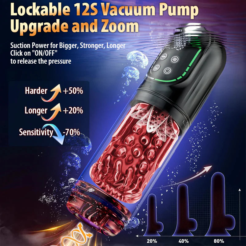 STROKER-Male Masturbator Thrusting Rotating Sucking Vibrating Licking Blowjob Stroker Masturbation cup