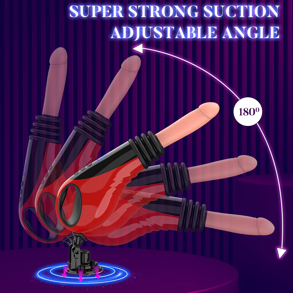 Womangift- 9 Thrusting Vibrating Heating Dildo Sex Machine Dildo Machine For Woman