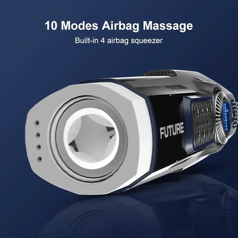 STROKER- Smart Thrusting & Heating Masturbator with 490 Stimulation Modes, 39 Cylinders, JAV Moan Sound & LED Display Male Masturbator