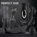 ANAL TOY-Remote Control 5 Thrusting 10 Vibrating Direct Prostate Massager With Cock Ring For Man