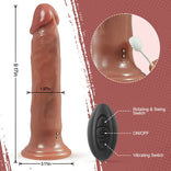 Realistic Dildo- 5 Beads Rotating Swing 8 Vibrating Dildo 9.17 Inch Vibrating Dildo