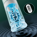 STROKER- Male Masturbator 7 Frequency Powerful Suction & Tongue Licking Masturbator Cup 5-in-1 Thrusting & Rotating Male Sex Toy