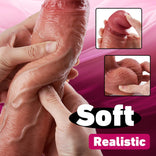 Realistic Dildo- Thrusting Thick Long Lifelike Vibrating Dildo Huge Size 10.83 Inch Vibrating Dildo