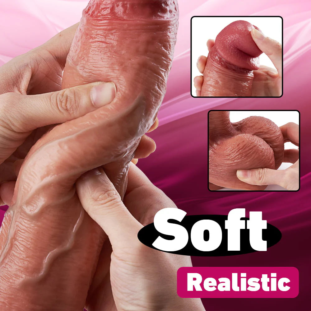 Realistic Dildo- Thrusting Thick Long Lifelike Vibrating Dildo Huge Size 10.83 Inch Vibrating Dildo