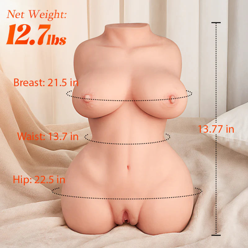 SEX DOLL-Half-Body 12.7 Lbs Big Bold Boobs Upstanding Sex Doll Male Masturbator