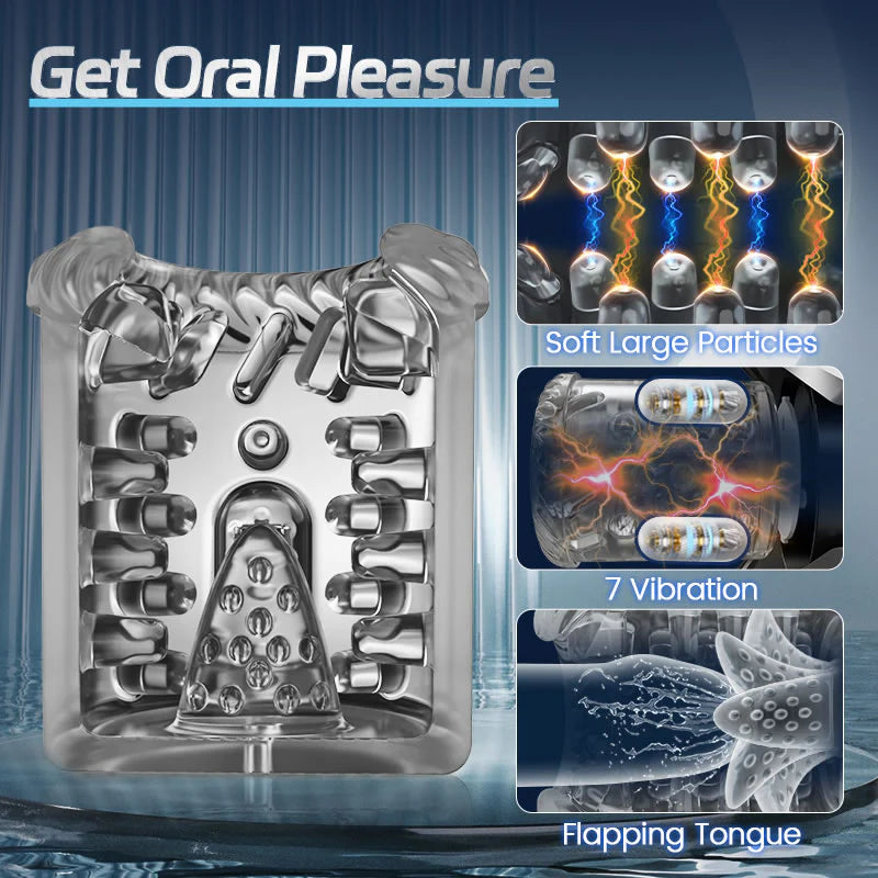 STROKER- Male Masturbator 100% Waterproof 4 IN 1 Automatic Masturbation Cup for Men