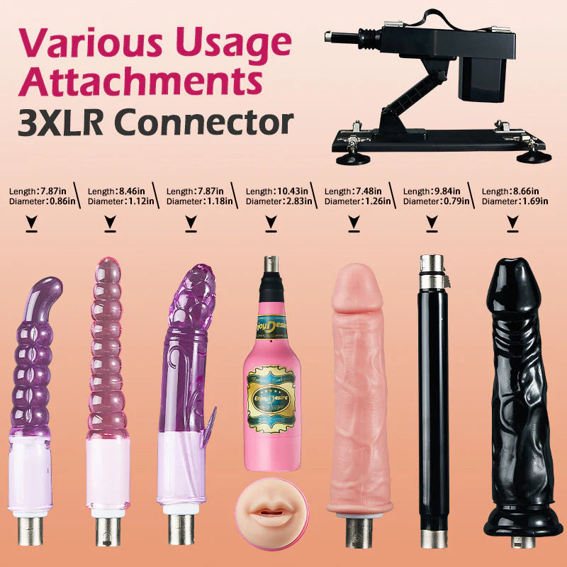 Dildo Machine - Ultimate Pleasure with Top-Rated Sex Machine 7 Accessories Automatic Thrust Anal Love