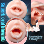 STROKER-Masturbation Cup 7-Mode Vibrating Automatic Male Masturbator Cup with Realistic Lip Entrance & Textured Tunnel