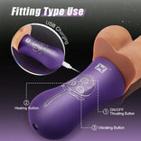 Womangift- 4-in-1 Versatile Thrusting Vibrating Heating Swing Thrusting Dildo Vibrating Dildo