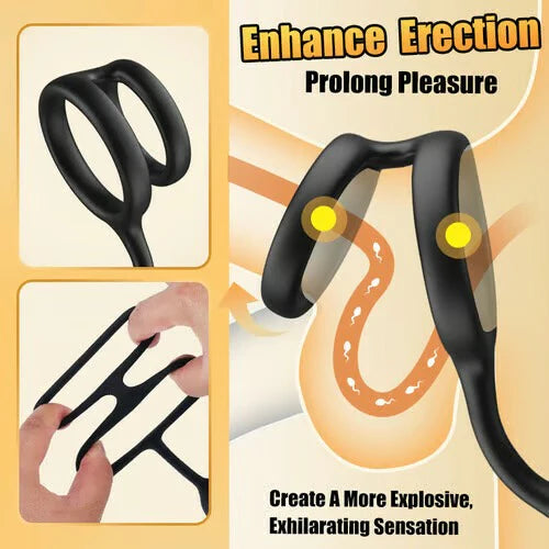 ANAL TOY- 10 Rotating & Vibrating Modes Leonard-360° Rotating Vibrating Wearable Prostate Massager