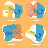 ANAL TOY-3 Point And 9 Vibrating Anal Toy for Couple Sex Toy
