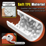 STROKER- 4 IN 1 Masturbators Cup Electric Rotating Male Masturbator with Piston Thrusting, Glans Vibration & Testicle Massage