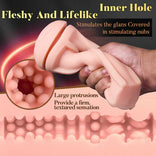 STROKER-Male Masturbator 10 Vibrations Realistic Labia Vaginal Pressure IPX7 Waterproof Electric Masturbator Stroker Masturbation Cup