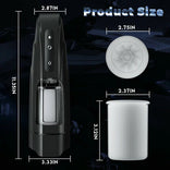 STROKER-  Male Masturbator 10 Thrusting Rotating Black Wing-like