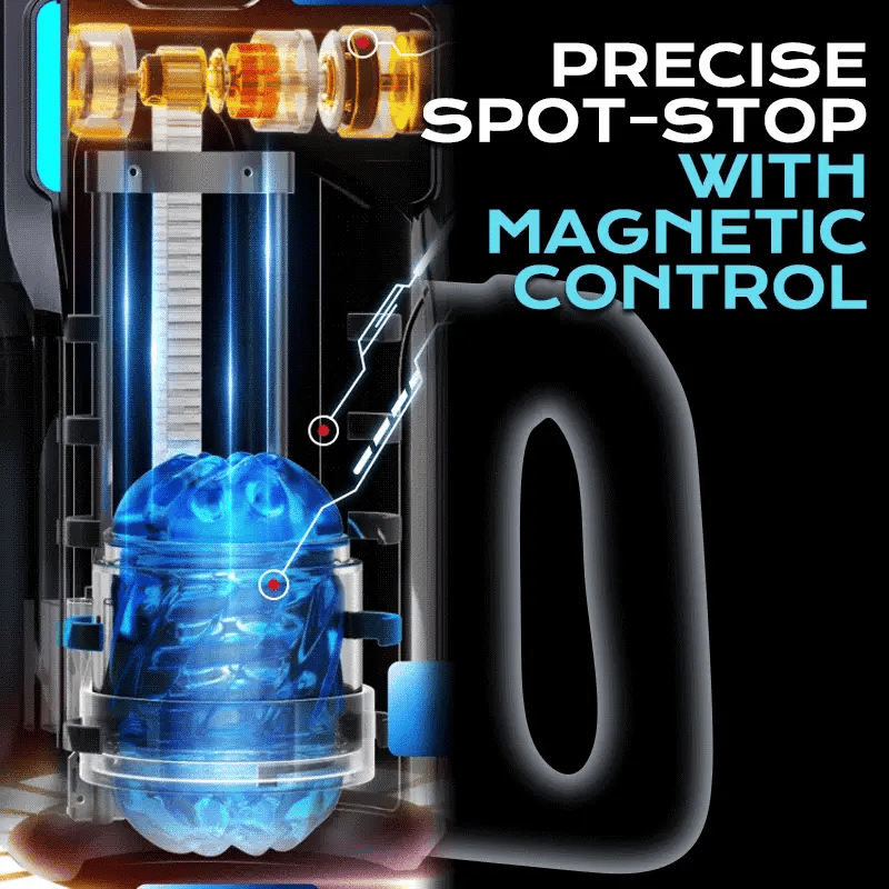 STROKER- Male Masturbator Interactive Transparent Stroker 10 Thrusting, 4,72 in Deep Stroke & Realistic Moaning Voice Stroker