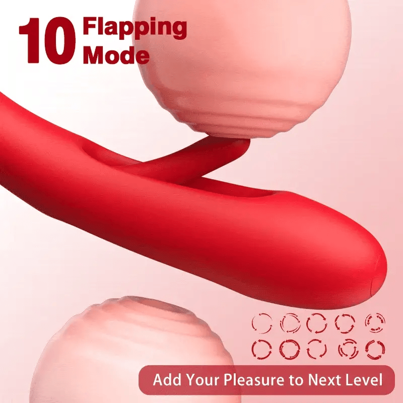 Womangift-Biting Vibrator Shaped Biting Soother with Vibration & Flapping
