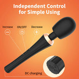 Womangift - Magic Vibrating Wand 5 Frequency 3 Speed Full Body Massage Wand Vibrators