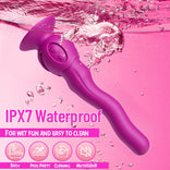 Womangift-3 Wiggling & 7 Vibrating Technology Vibrator  With Detachable Suction Cup For Woman