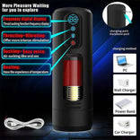 STROKER- Male Masturbator 9 Telescopic Vibration Sucking Heated Aircraft Male Stroker Masturbation cup