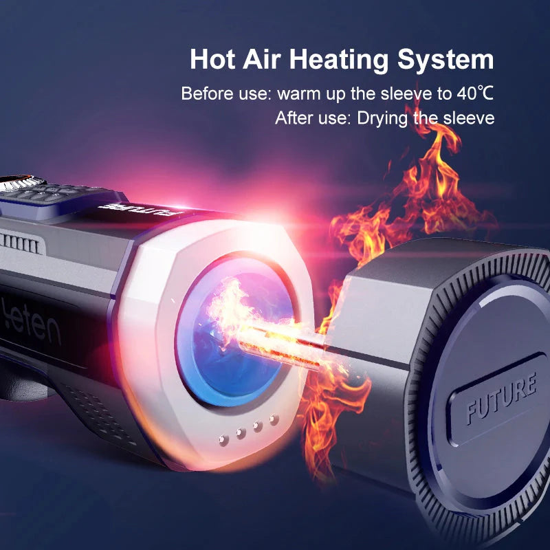STROKER- Smart Thrusting & Heating Masturbator with 490 Stimulation Modes, 39 Cylinders, JAV Moan Sound & LED Display Male Masturbator