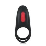 ANAL TOY-9 Vibrating Remote Control Dual Rings Cock Ring Butt Plug For Man