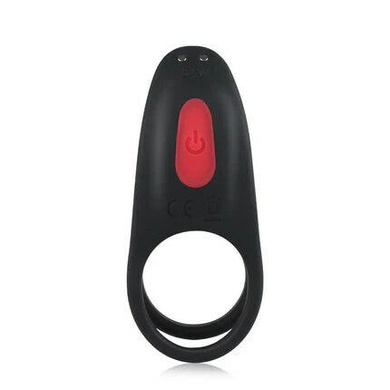 ANAL TOY-9 Vibrating Remote Control Dual Rings Cock Ring Butt Plug For Man