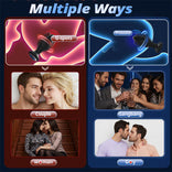 ANAL TOY-Prostate Massager 360° Rotation & Vibration Remote Control Anal Plug For Man or Couple LED Light