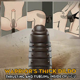 Black Dildo-9.7*1.5 in Thrusting Control Heating Dildo