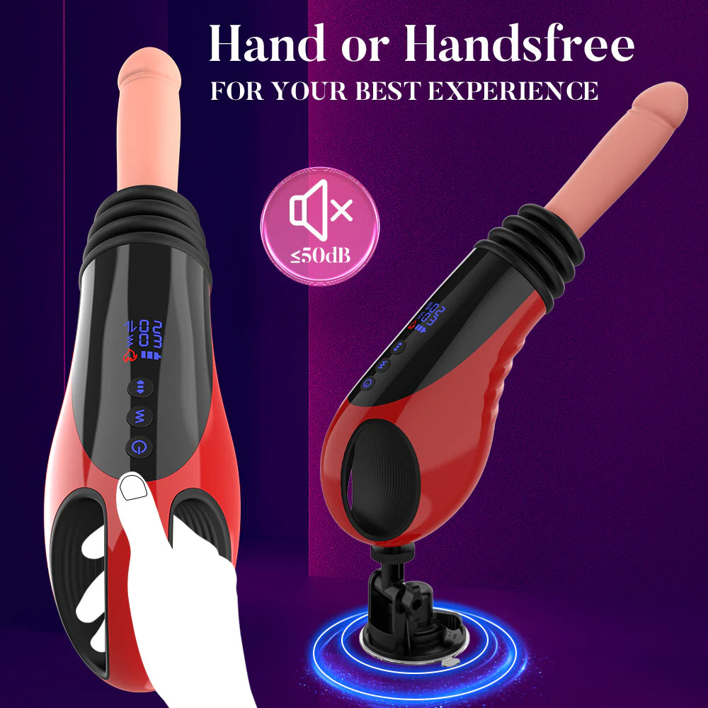 Womangift- 9 Thrusting Vibrating Heating Dildo Sex Machine Dildo Machine For Woman
