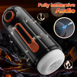 STROKER- Masturbation cup 6 IN 1 10 Vibrating & Thrusting with 4 Sucking Automatic Knob Adjusting Male Masturbator