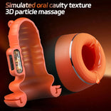 STROKER- Simulates Oral Cavity Temperature Vibration and Telescopic 2-1 Male Masturbator Cup