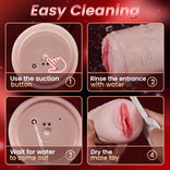 STROKER-Male Masturbator Realistic Vagina Sucking Vibrating Male Stroker Masturbator Cup