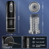 STROKER-Male Masturbator Telescopic Rotation Masturbation Cup