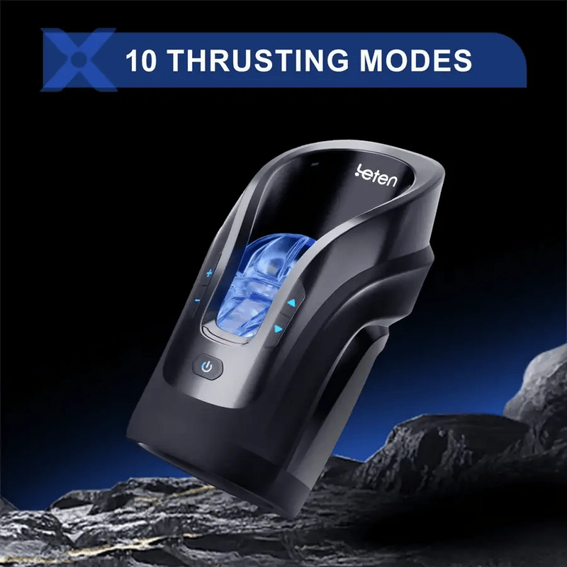 STROKER-Masturbation cup Leten 3D Fleshy Telescopic Vibrating Automatic Male Masturbator Blowjob Stroker