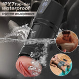 STROKER-Masturbation Cup 10 Vibrations, 5 Suctions, Ultra-Realistic Vagina, Simulated Masturbator