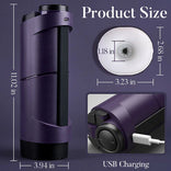 STROKER- Male Masturbator Purple Driver 7 Thrusting Stable Belt Design Male Stroker Masturbator Adult Toy