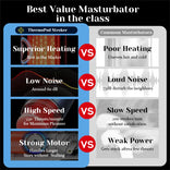 STROKER-Male Masturbator Infrared Heated Thrusting Male Masturbator 550 Thrusts/min Automatic  Realistic Warming Stroker