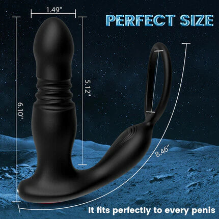 ANAL TOY- 3 in 1 7 Vibrations 7 Thrusts Remote control Prostate Massager For Man
