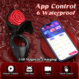 Penis Ring-9 Vibration Modes Wizard APP Control 7 Vibrating Cock Ring Sex Toy For Couoles