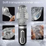 STROKER- 5 Telescopic and Rotational 7 Vibration Realistic Lip and Mouth Touch Handheld Masturbator
