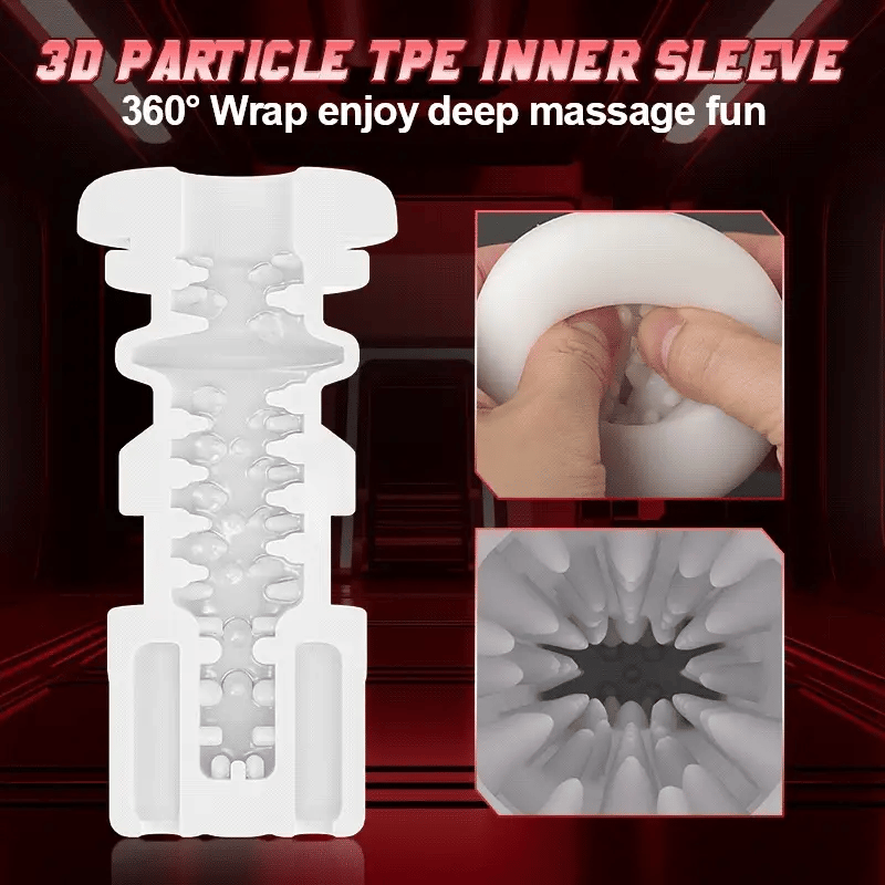STROKER- Male Masturbator 320/Min One-Click Burst 8 Thrusting 10 Vibrating Masturbation Cup