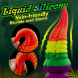 Huge Dildo 8.66 Inch Rainbow Dildo with Suction Cup