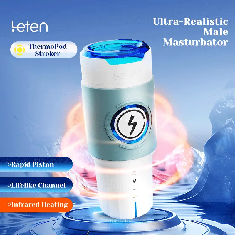 STROKER-Male Masturbator Infrared Heated Thrusting Male Masturbator 550 Thrusts/min Automatic  Realistic Warming Stroker