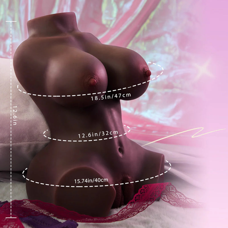 SEX DOLL-2.68 KG Sensual Dual-Channel Sex Torso with Soft TPE Body & Intense Internal Sex Doll For Man