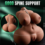SEX DOLL-Half-Body 15.77 lbs Teardrop Breasts and Curvy Hourglass Figure Sex Torso For Man