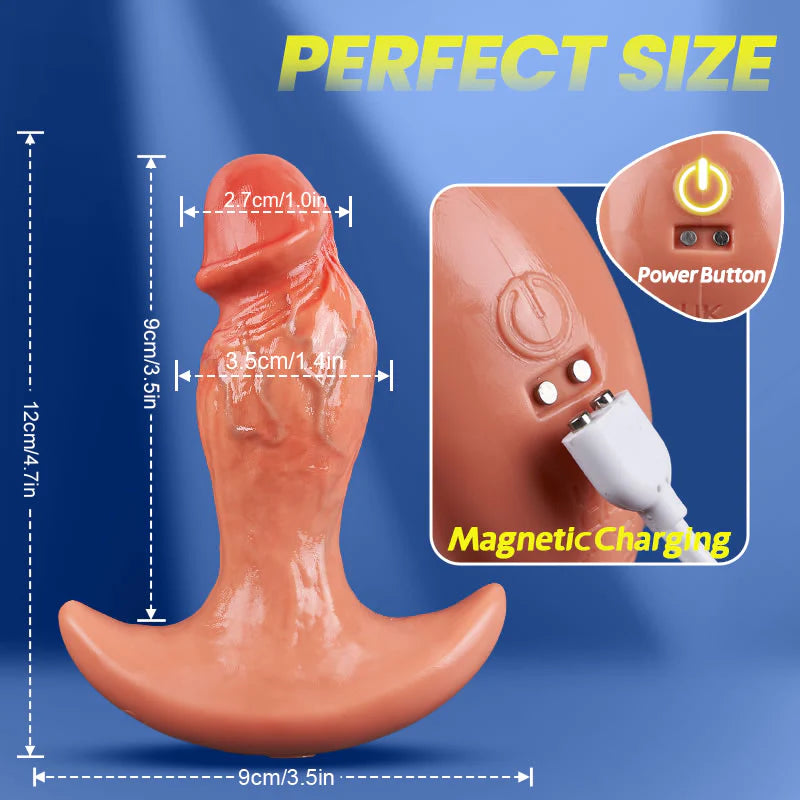 Realistic Dildo- APP & Remote Control 360° Rotating Vibrating Butt Plug Anal Dildo for Men Women Vibrating Dildo