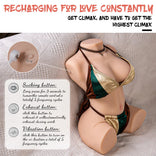 SEX DOLL-Half-Body 15.14lbs Sucking Vibrating Function Sex Torso Love Doll For Man